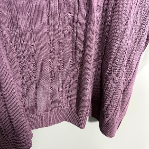 Adeline Alfred Dunner Vintage NWT Purple Short Sleeve Sweater -Women's Size 2X - Picture 4 of 8